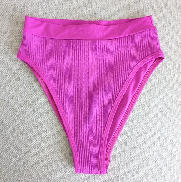 L*Space Bright Fuchsia Frenchi Bitsy Bikini Bottom Large - Picture 2 of 11